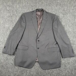 Jos A Bank Signature Blazer Size 46R Gray Gold Tailored Fit Wool Blazer Men's‎